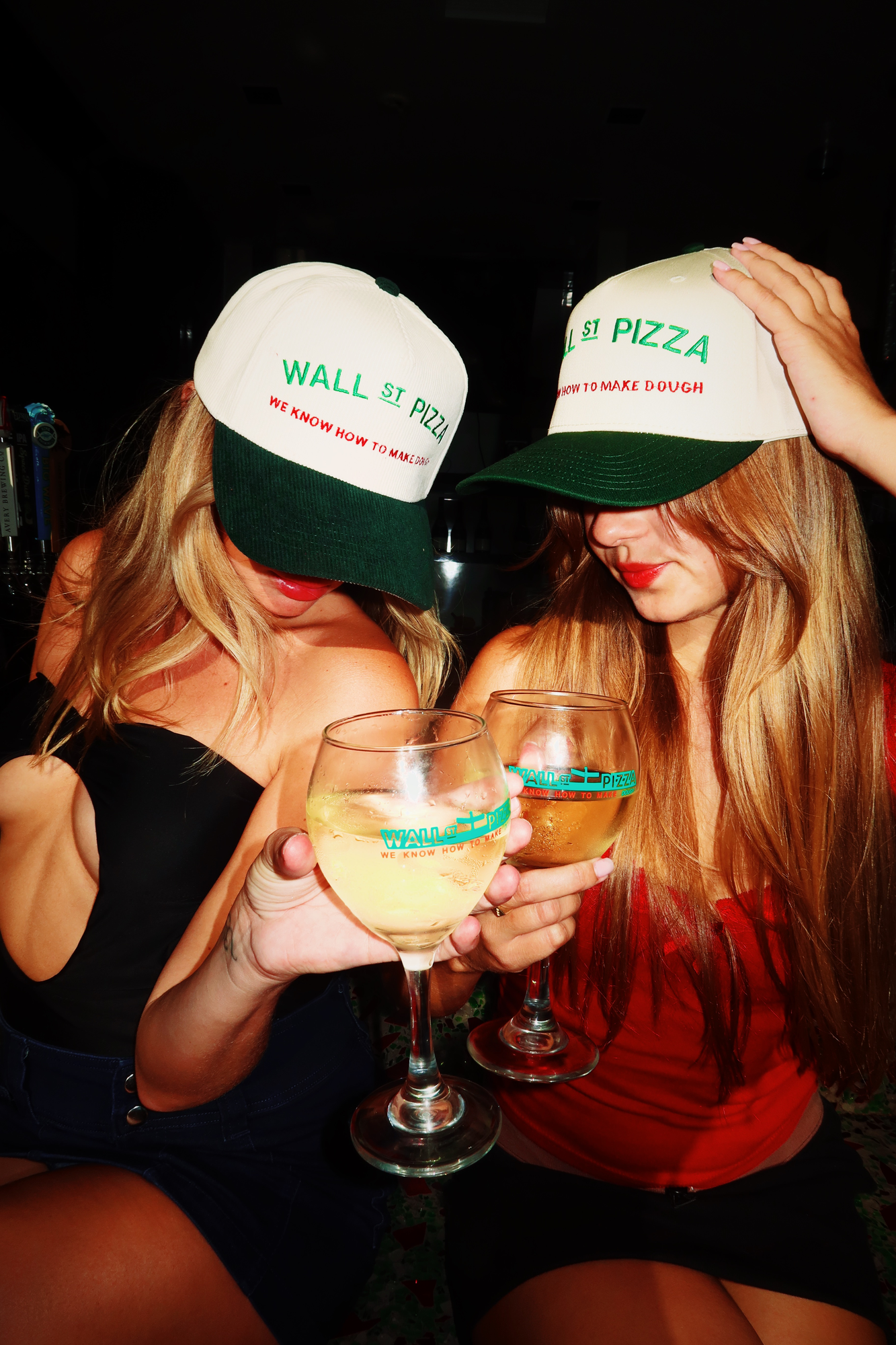 Wall ST Pizza Snapback Hat (White)